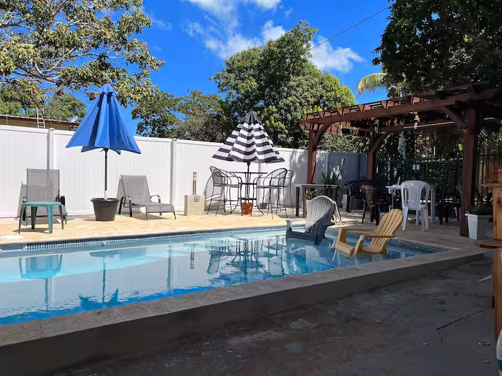 Backyard and pool area 3